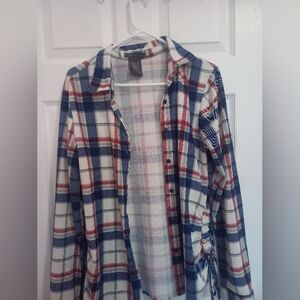 2/$20 Feminine Plaid Shirt